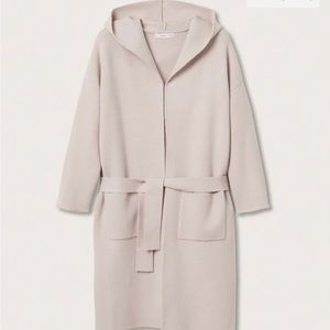 Mango knit cardigan with hoodie